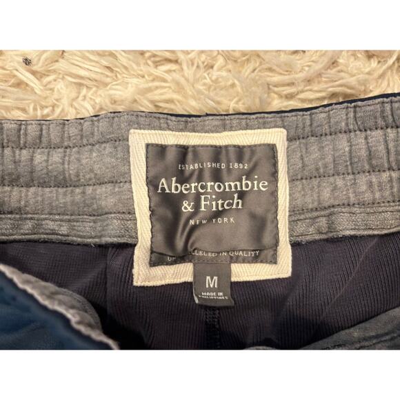 Vintage Abercrombie & Fitch SweatPants Mens M Medium Blue Joggers Track Y2K - Picture 4 of 6